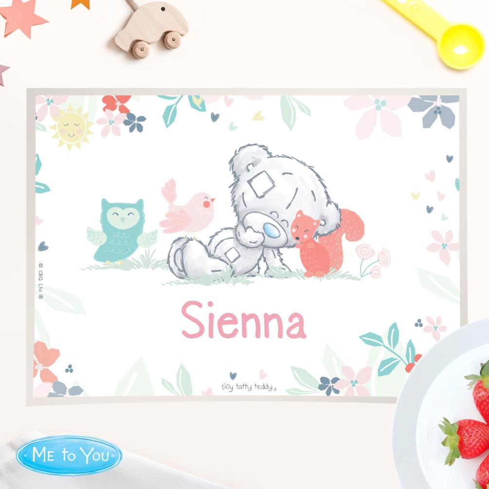 Personalised Tiny Tatty Teddy Woodland Animal Placemat Extra Image 1